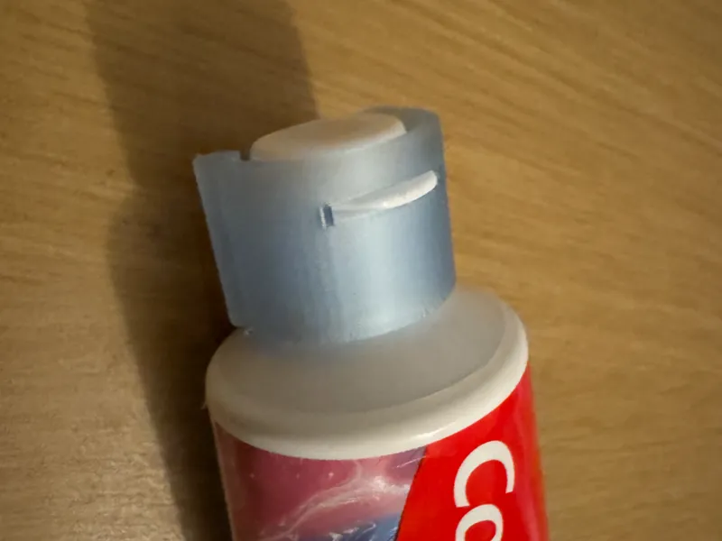 Toothpaste Cap Locking Clip