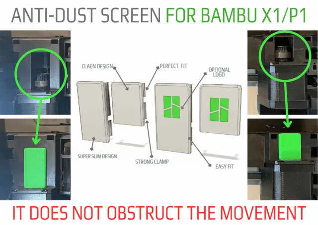 Anti-Dust screen for Stepper Motor