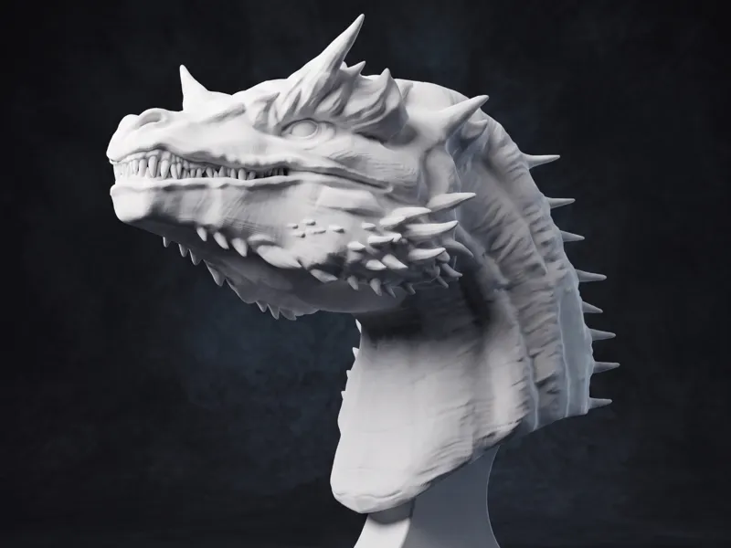 Fantasy Dragon (Caraxes Inspired Bust)