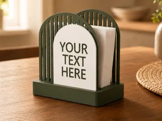 Modern Arch Custom Napkin Holder