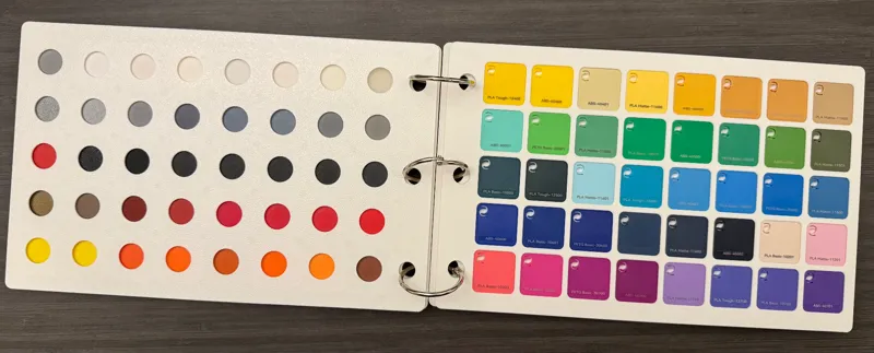 Bambu and Compact Filament Swatch Book