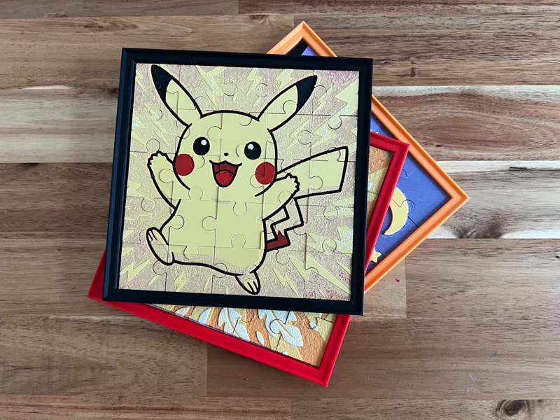 3D Printed Puzzle Tray 16x16cm Holder Kids Puzzle