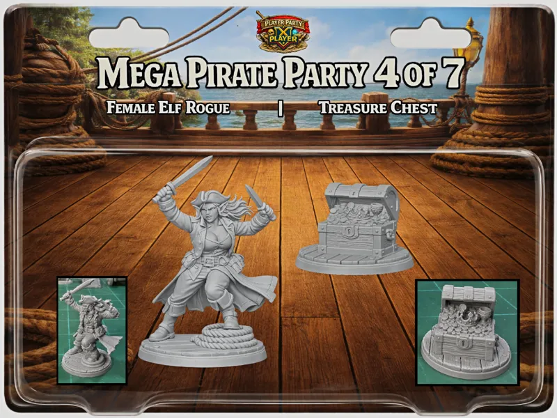 Mega Pirate Party 4 of 7: Female Rogue Elf