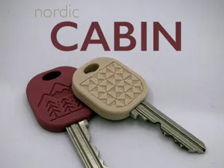 Nordic Cabin Key Cover