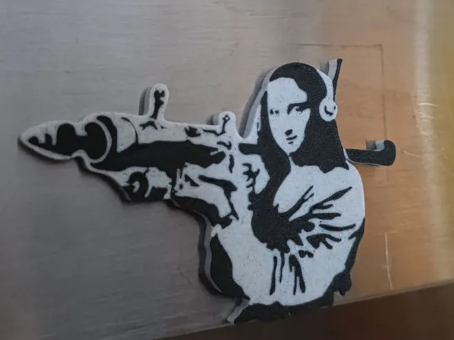 Monalisa - Banksy magnet