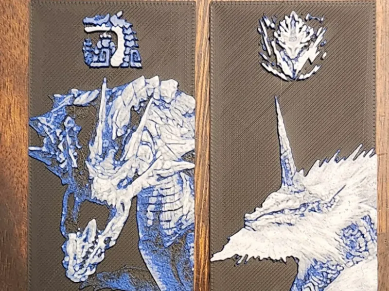 Monster Hunter Bookmarks-Lagiacrus and Kirin