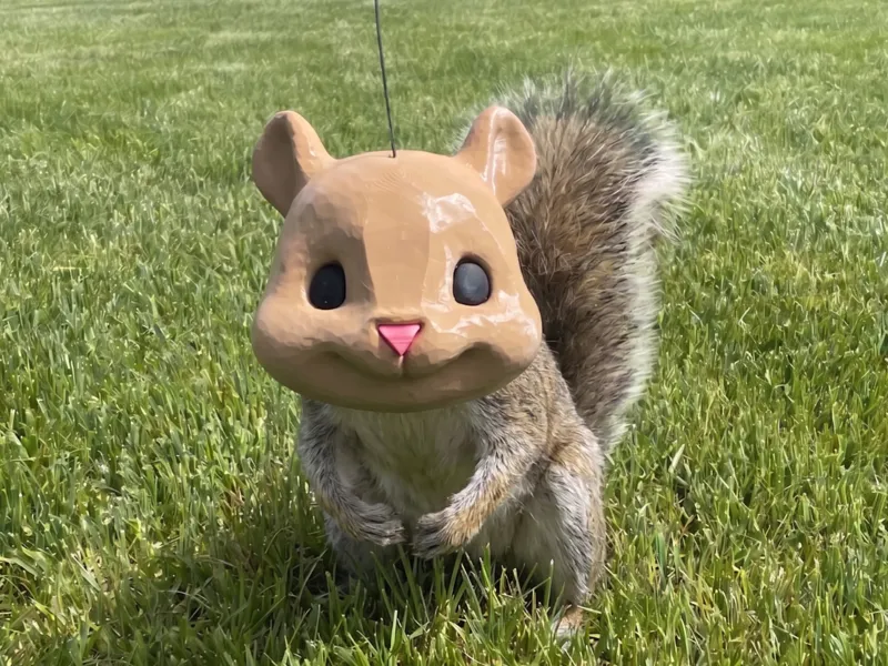 Giant Squirrel Head Squirrel Feeder