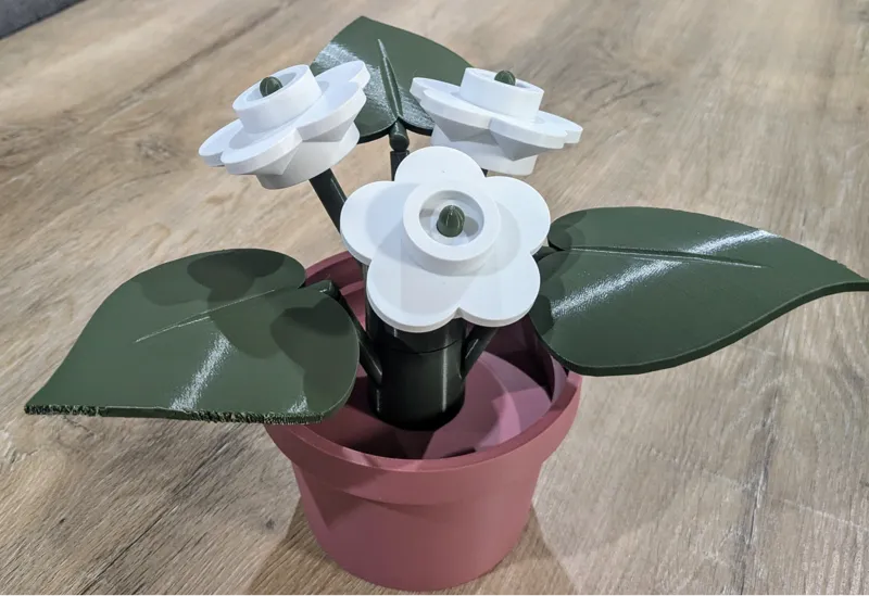 Brick Inspired Leafy Plant