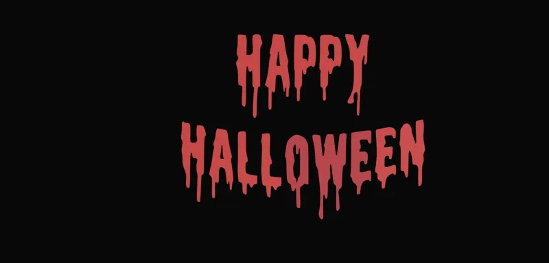 Halloween Wall Decal - Bloody Happy Halloween