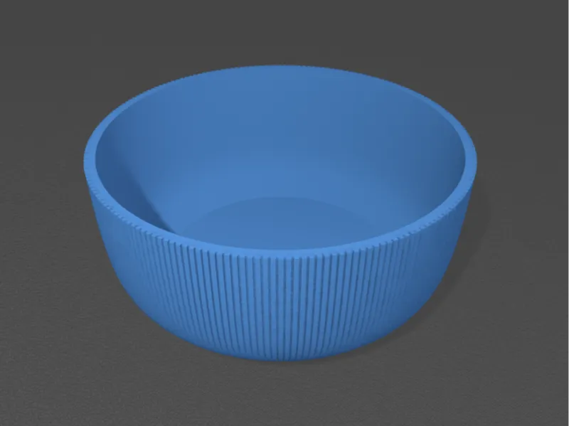 Ridged Scoop Bowl