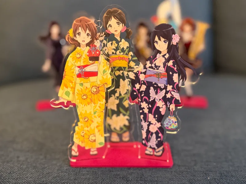 3 Character Anime Acrylic Stand Holder 