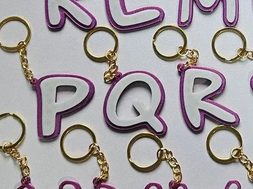 letter Q keychain