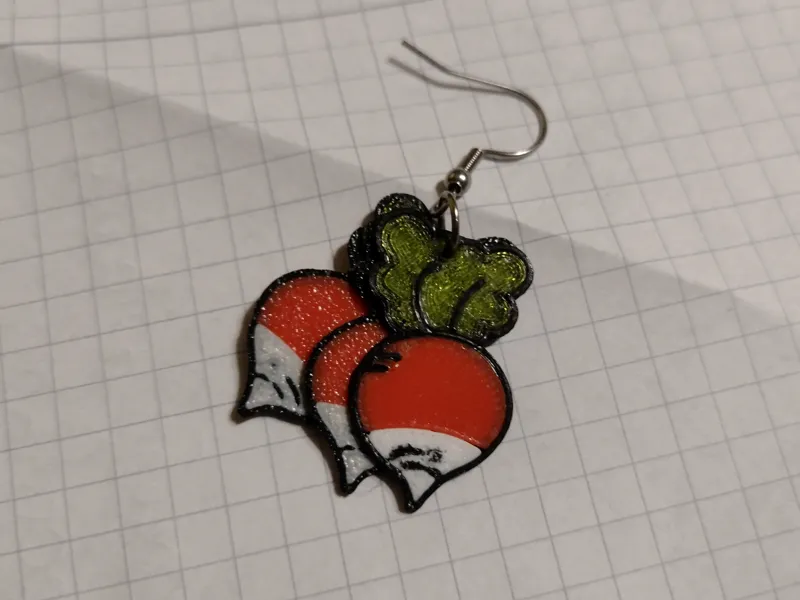 Radish Earrings Luna Lovegood from Harry Potter