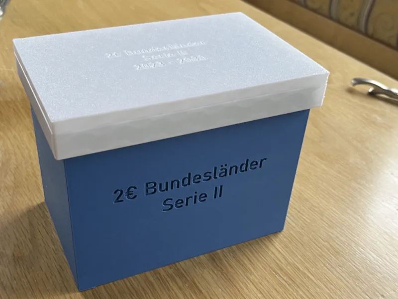 Box für 2€-Kursmünzen Bundesländer Deutschland