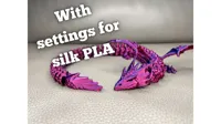 Silk PLA, quicker but less detailed