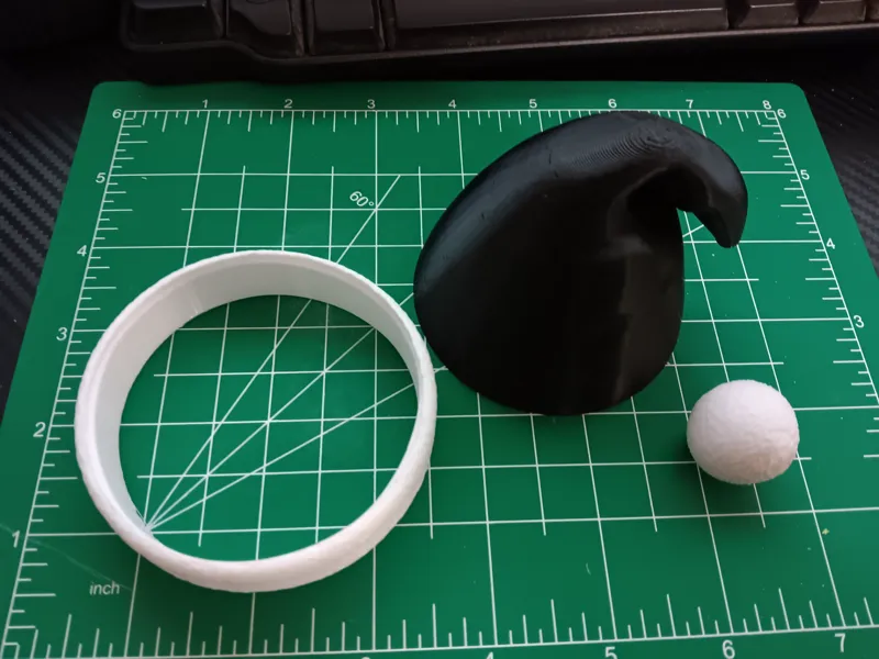 Small Santa Hat No AMS 3 Parts 2 Plates