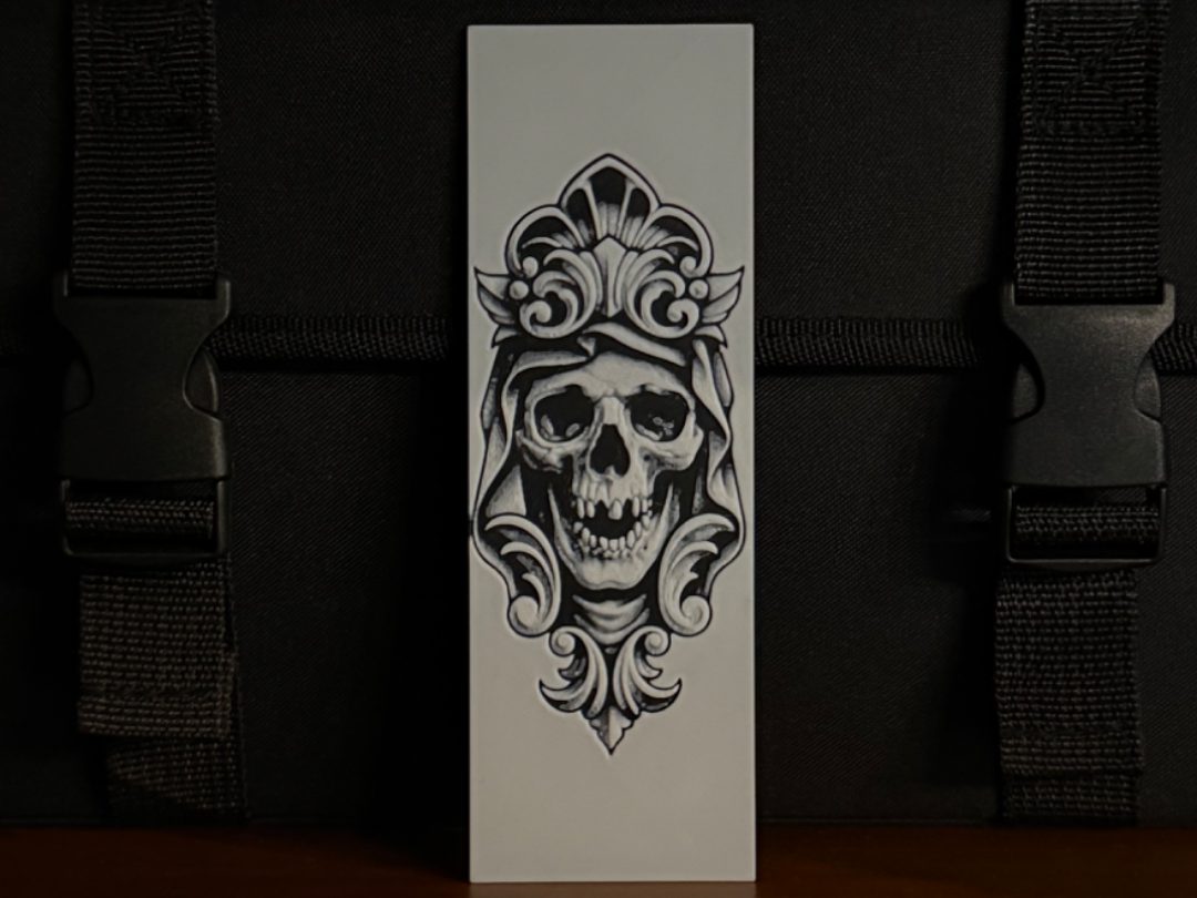 Memento Mori – Gothic Baroque Skull Bookmark