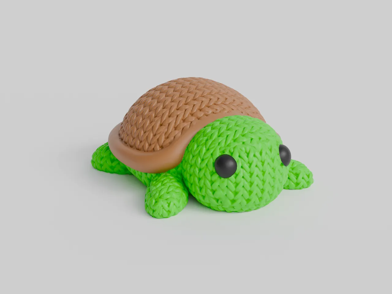 Knitted Turtle view 4