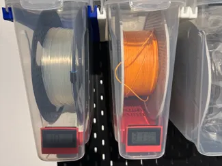 Filament Dry Box + Hygrometer Holder