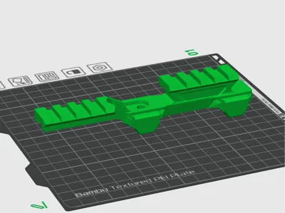 Delta-style screwless tactical equipment riser and elevating guide rail