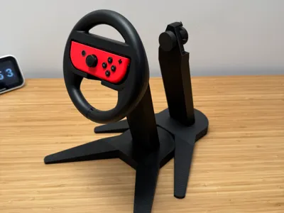 Switch Joy-Con Steering Wheel Mount (without wheel) - Upgraded Version (with self-centering)
