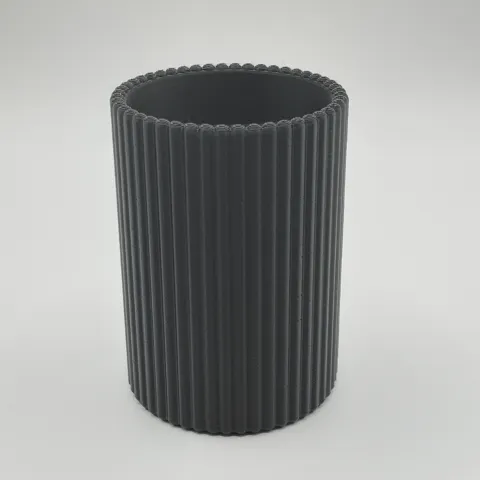 Modern designed Ribbed Pencil Holder, Pencil Cup view 2