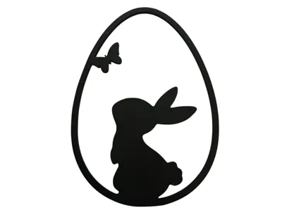 Cute Easter bunny wall art