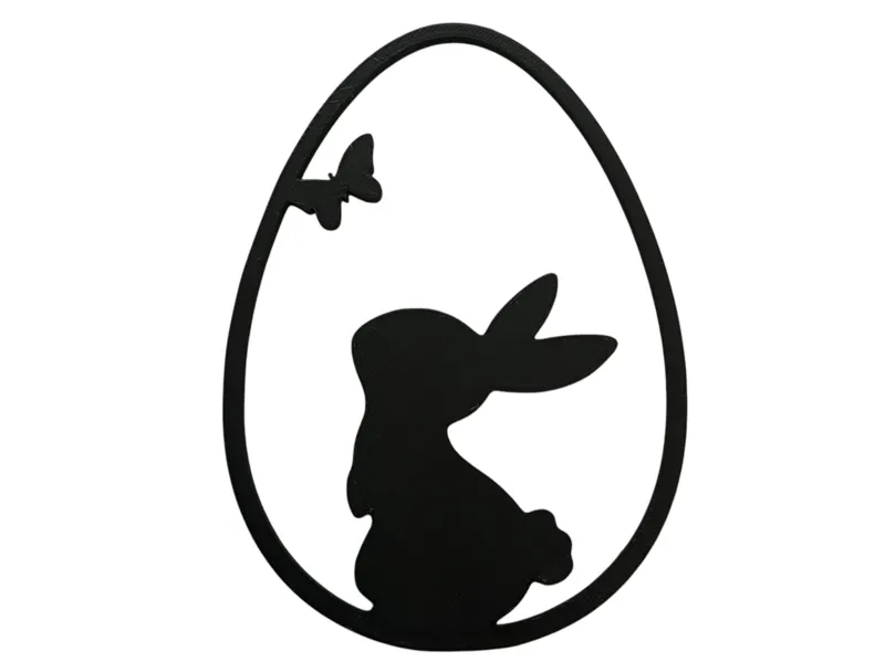 Cute Easter bunny wall art