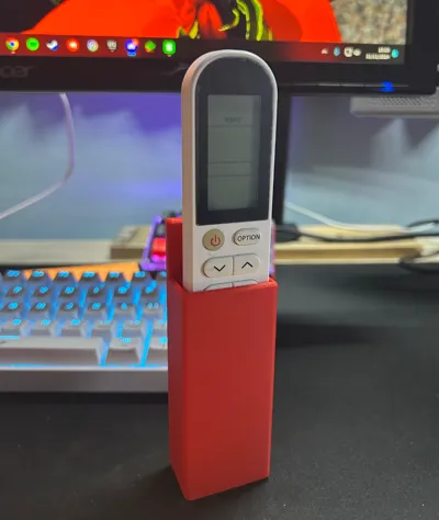 Air conditioner remote wall holder