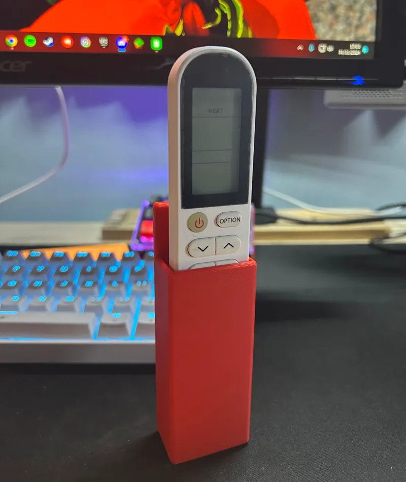 Air conditioner remote wall holder