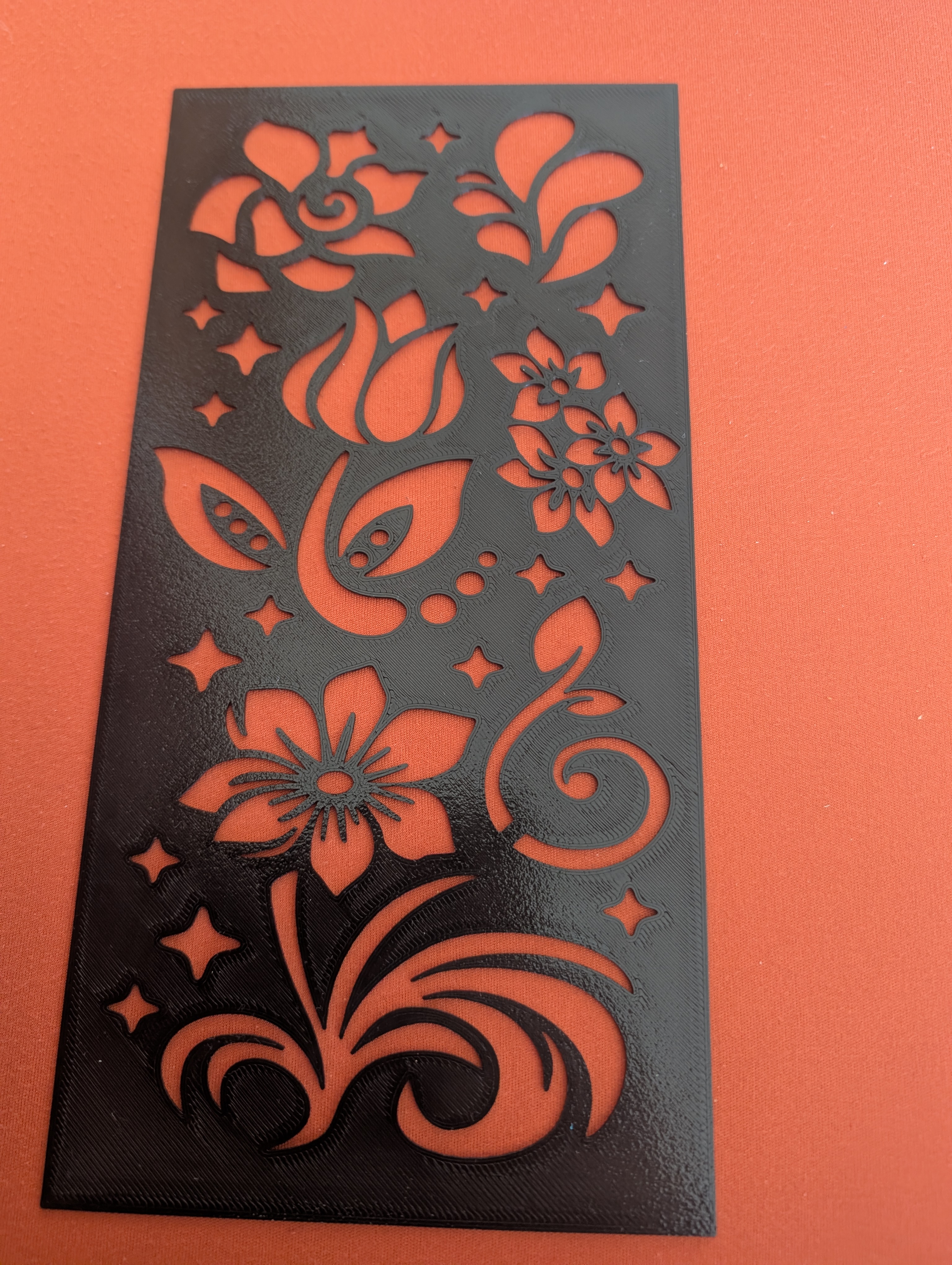 Miniatura 2 do modelo 3D Stencil Floral