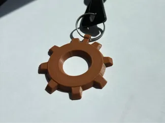 Factorio Logo Keychain
