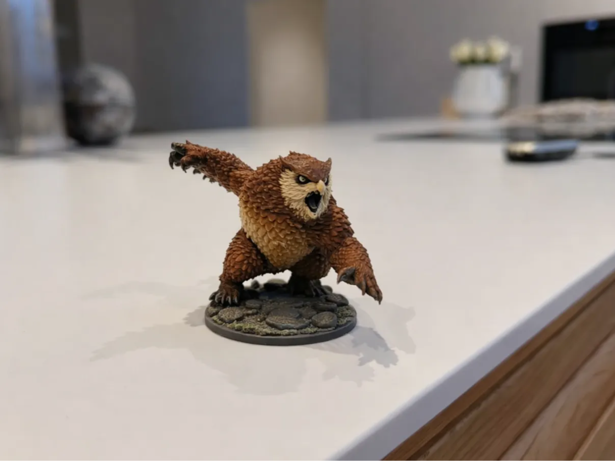 Attacking Owlbear - DND monster