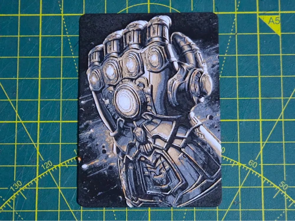 MTG Commander Deck Box Infinity Gauntlet Inlay Free 3D Print Model mtg-commander-deck-box-infinity-gauntlet-inlay-free-3d-print-model