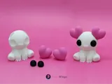 Фигурка Axolotl с плетен ефект и сърцевидни уши