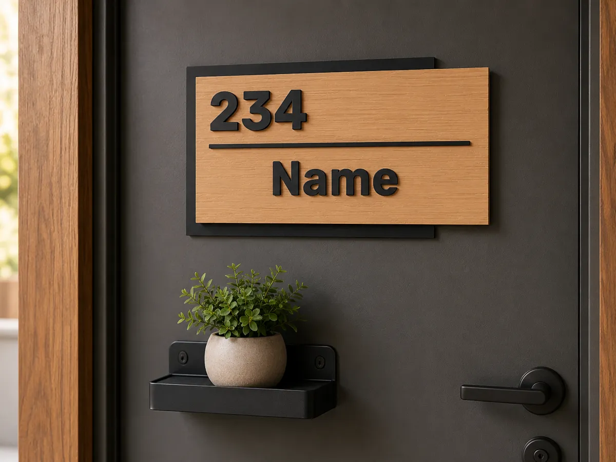 Customize Family Name Door Sign - Free 3D Print Model - MakerWorld