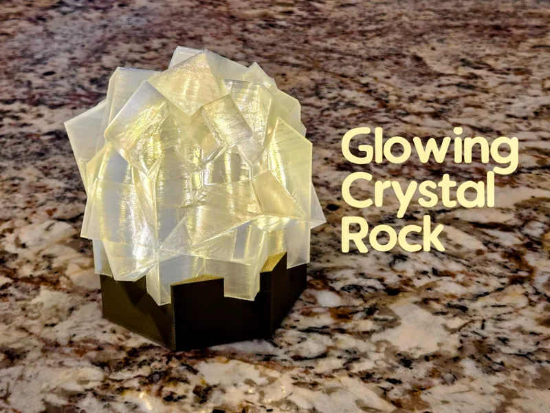 Glowing Crystal Rock
