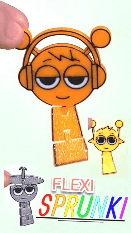 Sprunki Character Flexi Toy Collection