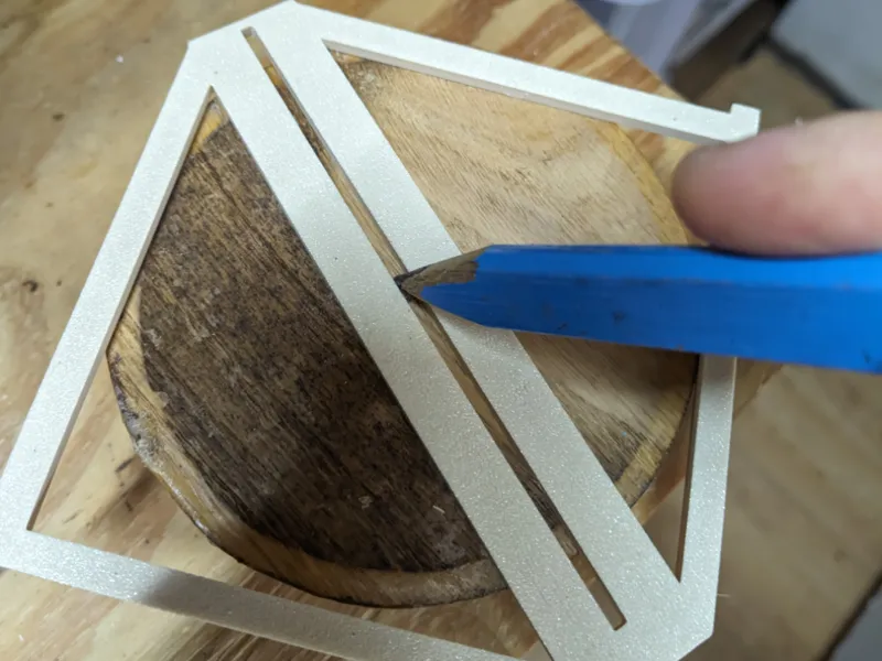 Woodturning Center Finder Tool