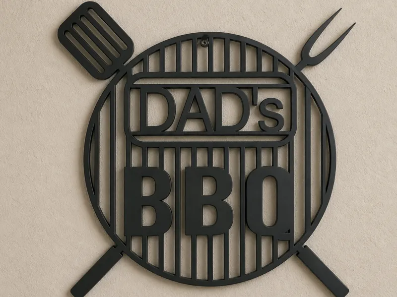 BBQ Schild mit Name (personalisierter)