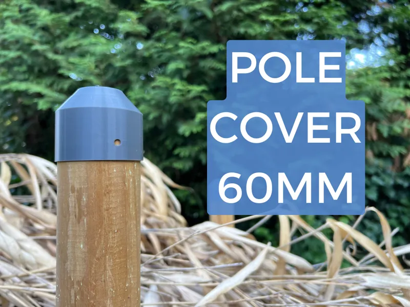 60mm Top Pole Cover Round Pfostenkappe