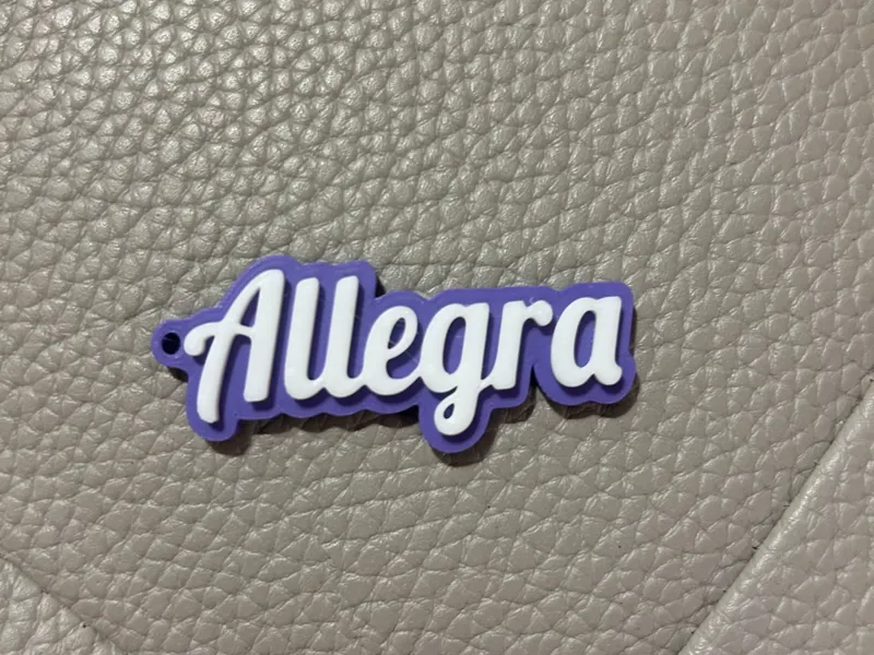 Allegra name keychain