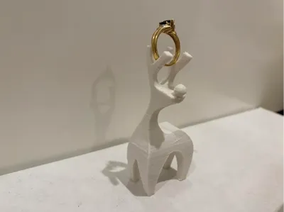 Rudolph's Ring Rack "Reindeer Ring Display"
