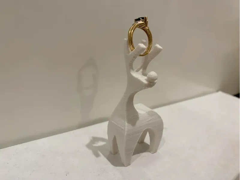 Rudolph's Ring Rack "Reindeer Ring Display"