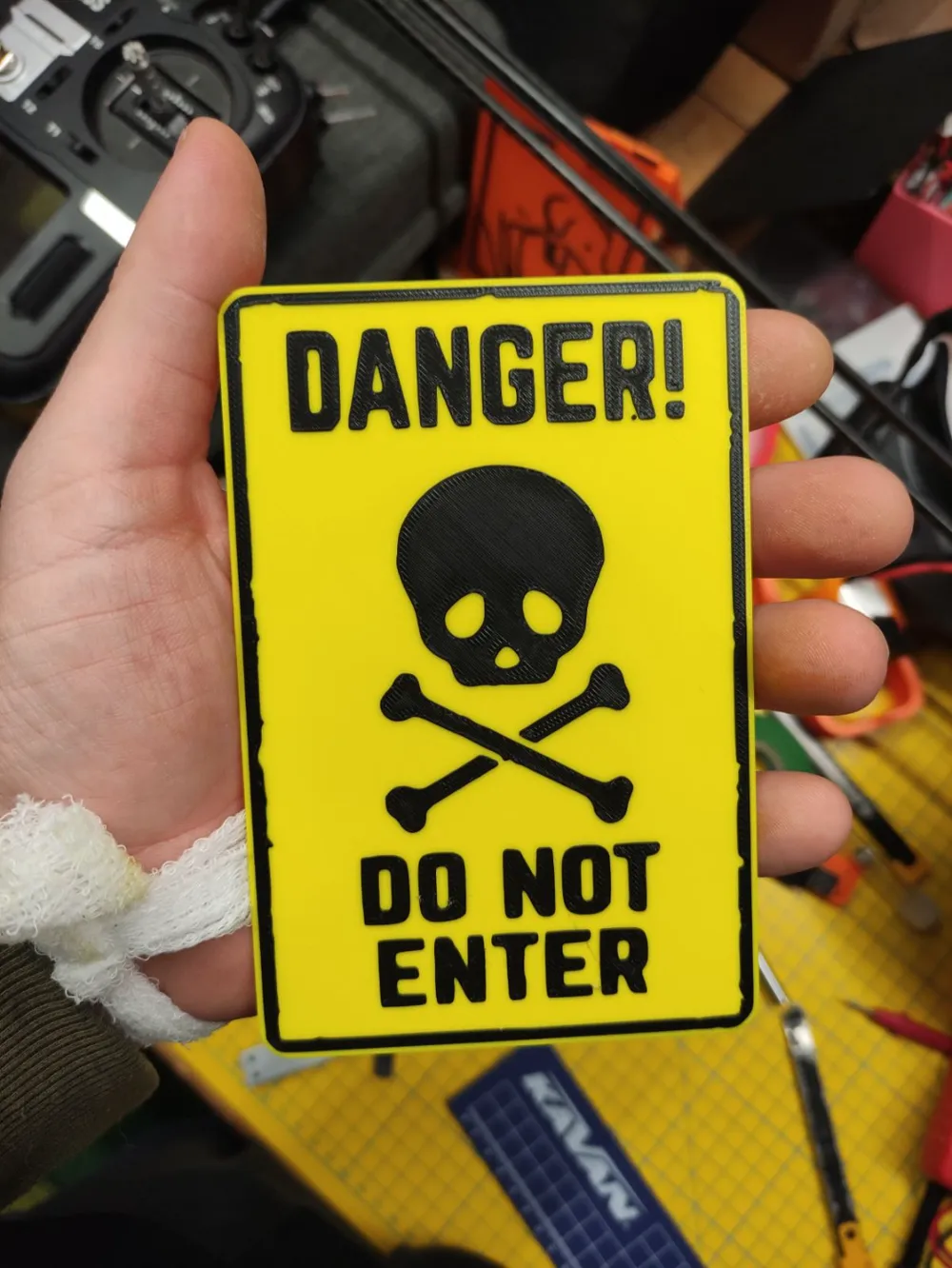 Danger Do Not Enter Sign Free 3D Print Model MakerWorld danger-do-not-enter-sign-free-3d-print-model-makerworld