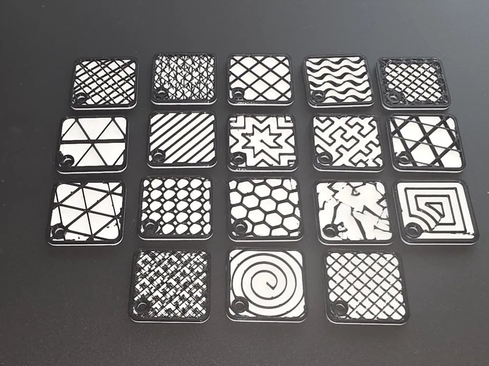 Infill pattern filament swatches by Madness3D MakerWorld: Download Free ...
