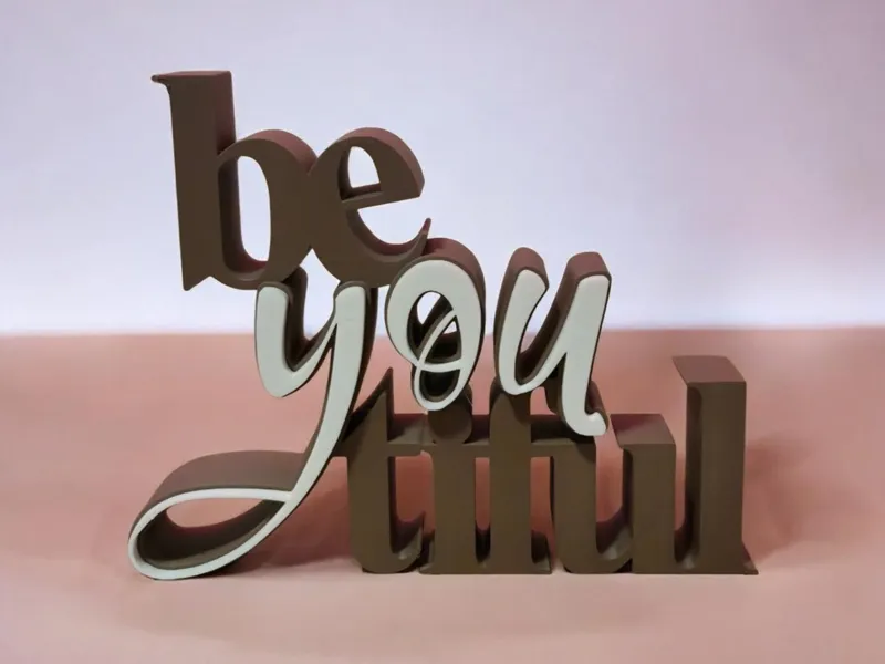 Beautiful - beYOUtiful Schriftzug