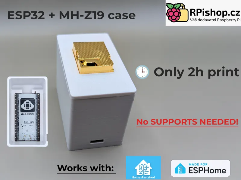 ESP32 and MH-Z19 CO2 Sensor Case