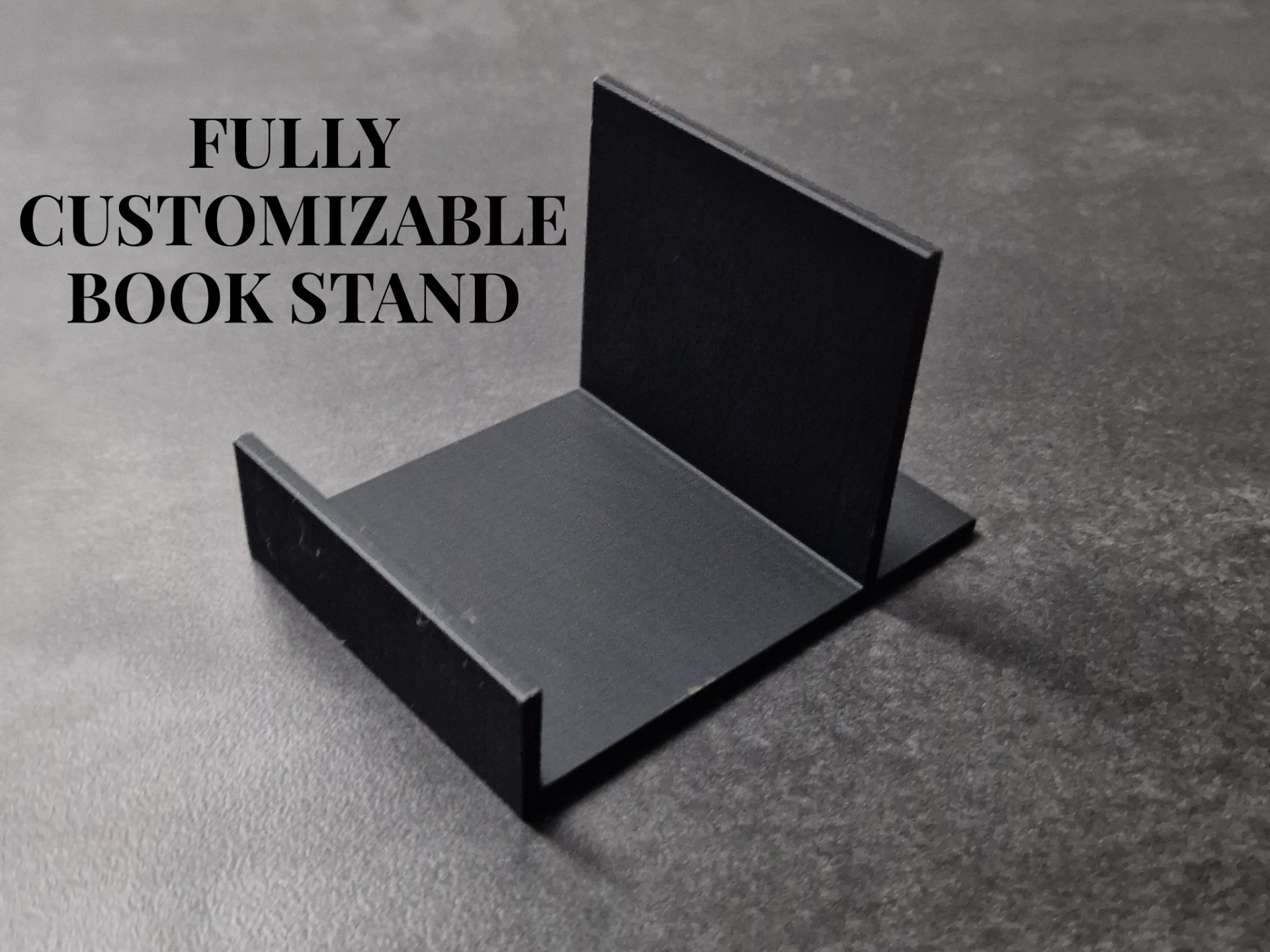Fully customizable book stand