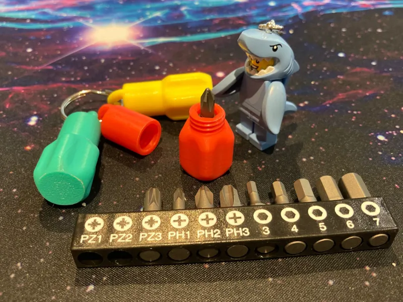 MicroDriver for 6.35mm standard hex driver bits